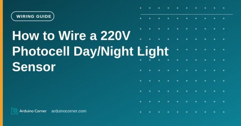 How to Wire a 220V Photocell Day/Night Light Sensor