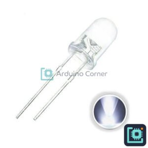 5mm White LED (Clear, Pack of 10)