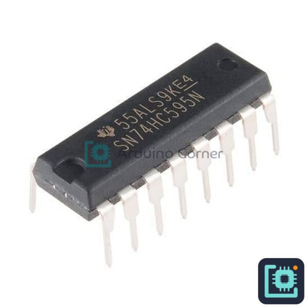 74HC595 8-Bit Shift Register IC (DIP)