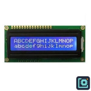 16x2 Blue LCD Display Module (1602, HD44780)