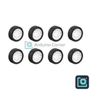 30mm Rubber Toy Wheels — Set of 8