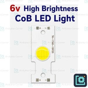 6V high-brightness COB LED light chip on white PCB for DIY lighting