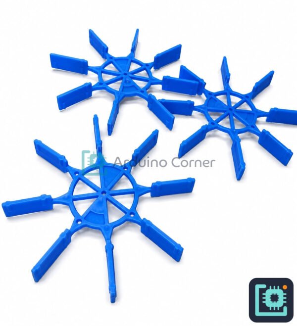 70mm Blue Paddle Water Wheel for Motor & Water Projects