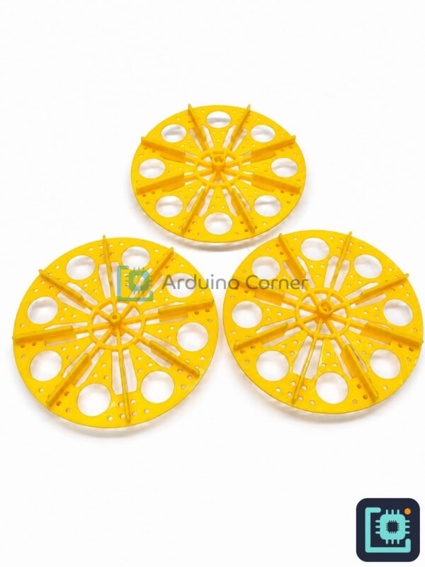 WhatsApp Image 2026-07-12 at 6.17.23 PM 90mm Round Water Wheel (ABS, fits TT Gear Motor)