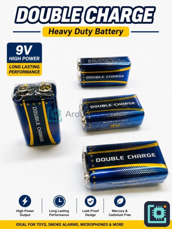 9V Non-Rechargeable Battery (Double Charge, High Power)