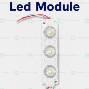SMD 3030 LED Module — 3 LED, DC 12V, Waterproof (Cool White)