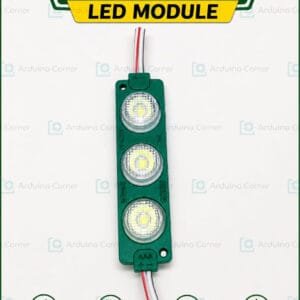 SMD 3030 LED Module — 3 LED, DC 12V, Waterproof (Green)
