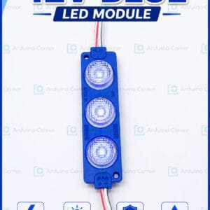 SMD 3030 LED Module — 3 LED, DC 12V, Waterproof (Blue)
