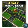 Arduino 4-way traffic signal project — automatic traffic light model on road diorama Arduino 4-way traffic signal project — automatic traffic light model on road diorama