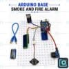 Arduino fire and smoke alarm project with MQ-2 sensor, flame sensor, LCD and buzzer