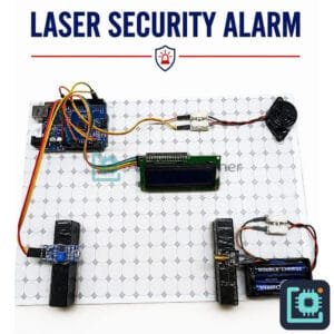 Arduino Laser Security Alarm Project — Laser Tripwire Alarm with LCD & Buzzer
