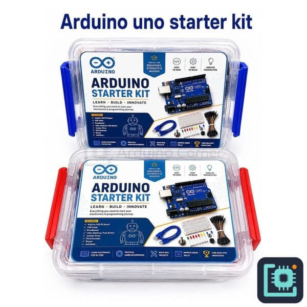 Arduino Uno R3 Starter Kit — Complete Beginner Electronics Kit (with Case)