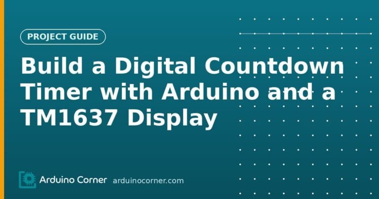 Digital countdown timer with Arduino and a TM1637 four-digit display