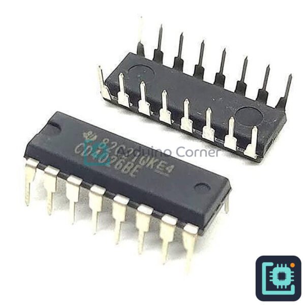 4026 Decade Counter with 7-Segment Output IC (CMOS, DIP-16)