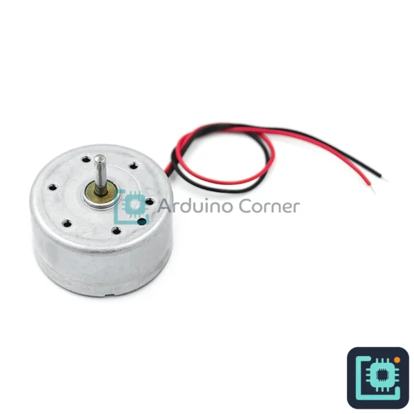 Solar DC Motor R300C (Round, with Wires) for Solar & Wind Science Projects
