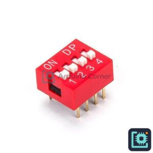 4-Way DIP Switch (SPST, PCB Mount)
