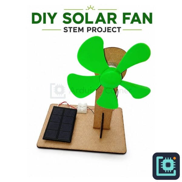 DIY Solar Fan STEM Kit — Solar-Powered Fan (Runs on Sunlight, No Battery)