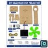 DIY Solar Fan STEM Kit — Solar-Powered Fan (Runs on Sunlight, No Battery)