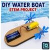 DIY Water Boat STEM Kit — Motorized Paddle Boat (Science Project)