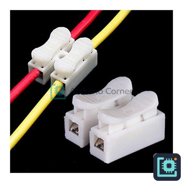 2Pin Quick Connector Cable Clamp Wiring Terminal Block Spring Connector Wire Push Type