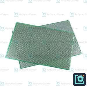 Double-Sided Green Veroboard 6x8 cm — Fiberglass Perfboard / Prototyping PCB