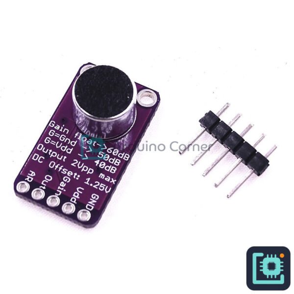 MAX9814 Electret Microphone Amplifier Module (AGC)