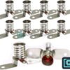 E10 Metal Bulb Holder with Mounting Bracket .