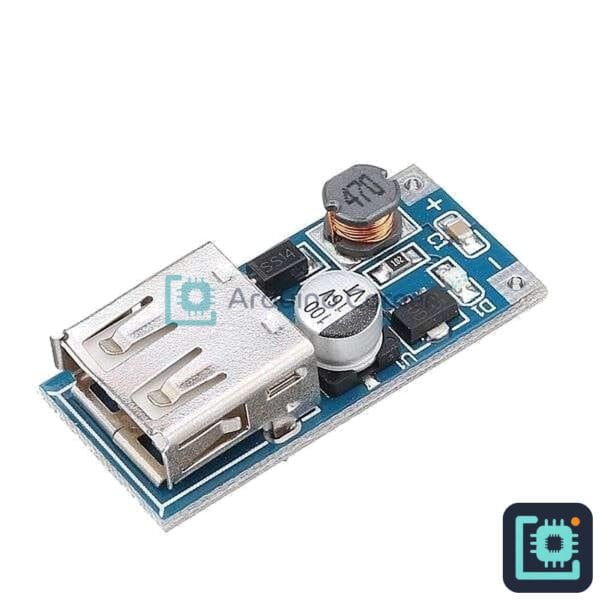 PFM DC-DC Boost Converter Module 0.9V–5V to 5V USB — 600mA Step-Up Power Supply