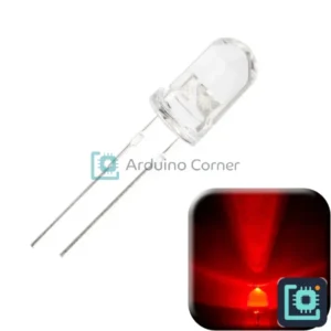 5mm Red LED  (Clear, Pack of 10)