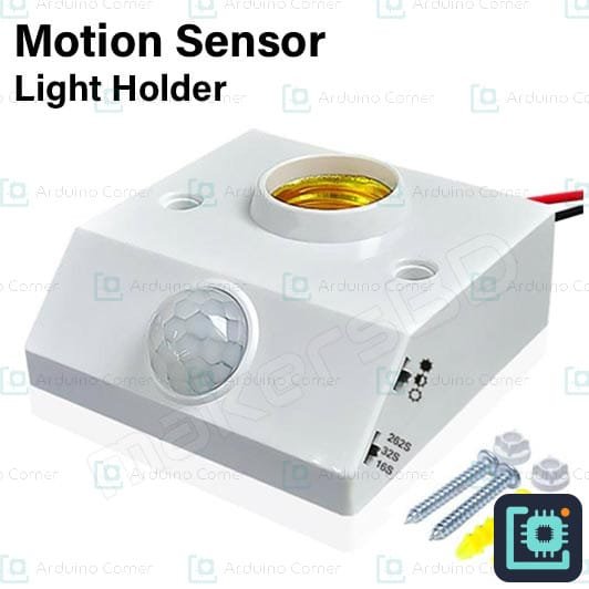 E27 Motion Sensor Bulb Holder Z04-Q Adjustable (220V) — Human Body Induction