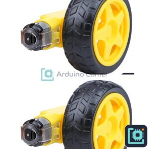 TT Yellow Gear Motor plus Wheel (DC 3–6V) — Set of 2