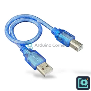 USB Cable for Arduino Uno / Mega (Type A-to-B) 1 feet