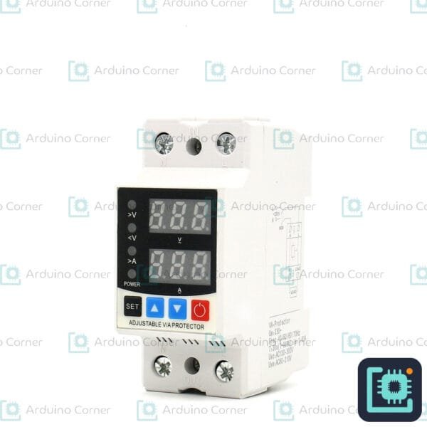 Adjustable Voltage and Current Protector 63A DIN rail