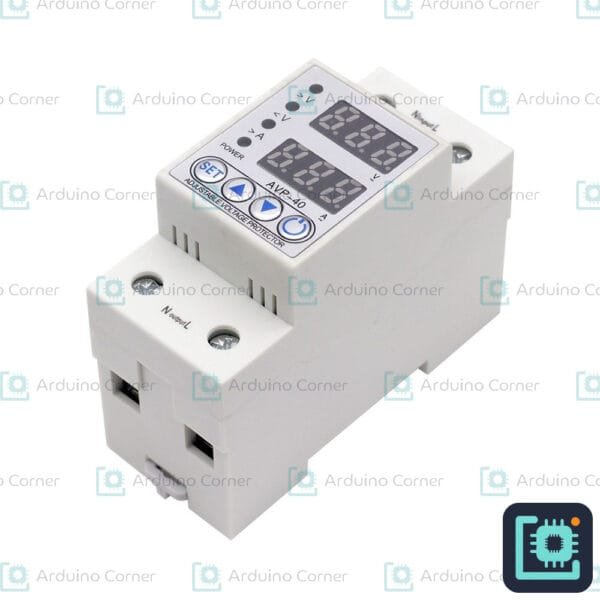 Adjustable Voltage and Current Protector 63A DIN rail