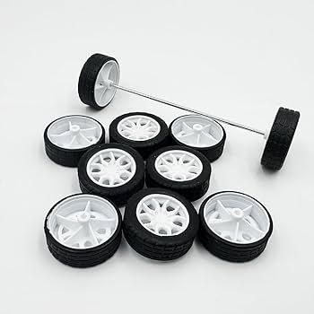 30mm Rubber Toy Wheel (Single Piece)