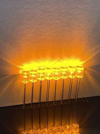 5mm Yellow LED (Clear, Pack of 10)