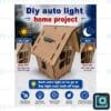 DIY automatic light home STEM project — model house whose bulb turns on automatically in the dark using an LDR sensor